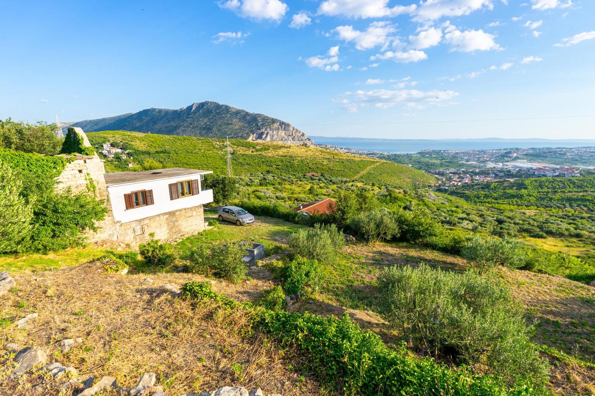 Villa Olive Garden House In Zrnovnica With A View & Bbq Exterior foto