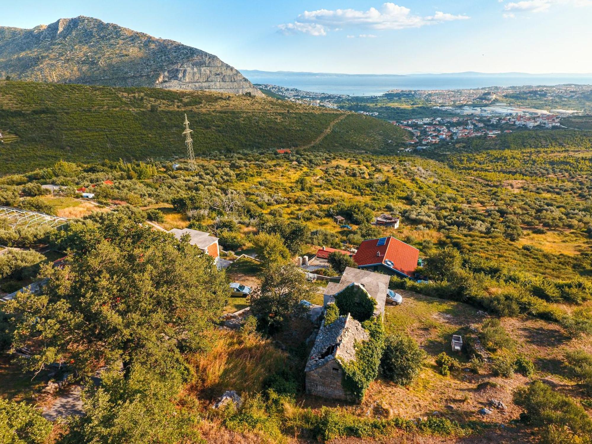 Villa Olive Garden House In Zrnovnica With A View & Bbq Exterior foto
